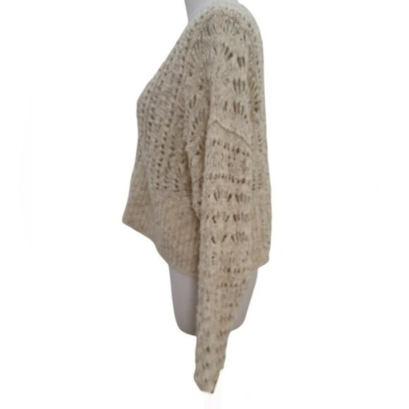 Anthropologie Bestie Cardigan Sweater in Ivory Size Medium NWOT - Picture 10 of 16